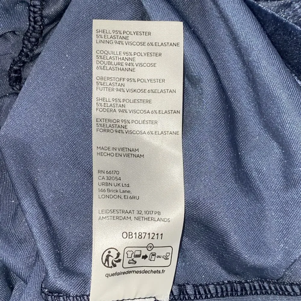 Free People Velvet Top Blue Ruched Puff Sleeve V-Neck Womens M